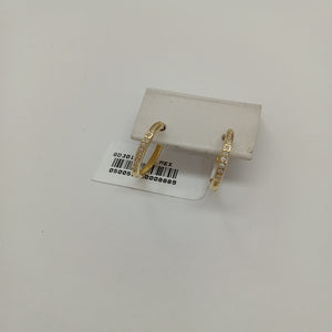 ARETES HUGGIES C CIRCONIA 14K 1.8 GR (NUEVO)