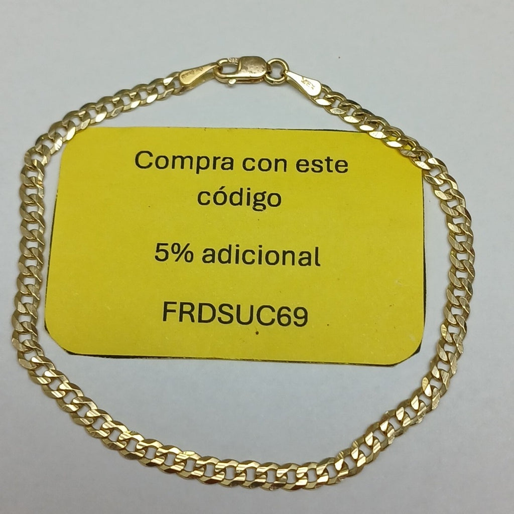 PULSERA BARBADA 14K 18 CM 3.2 GR (NUEVO)