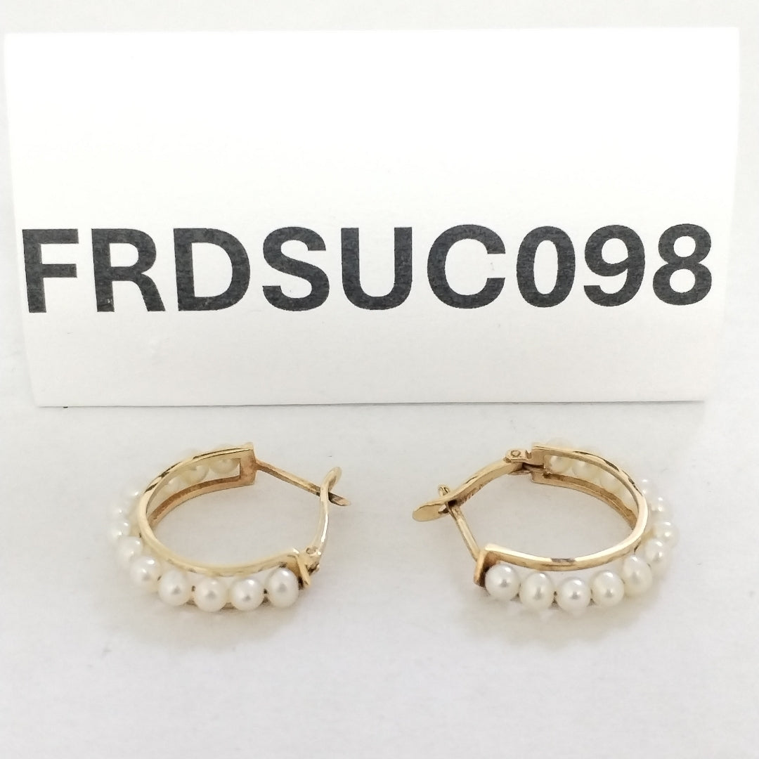 ARRACADAS PAR ORO 14 K 3.6 GRMS (SEMINUEVO)
