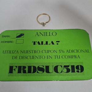 ANILLITO ORO 14 K 1,50 GRMS (SEMINUEVO)