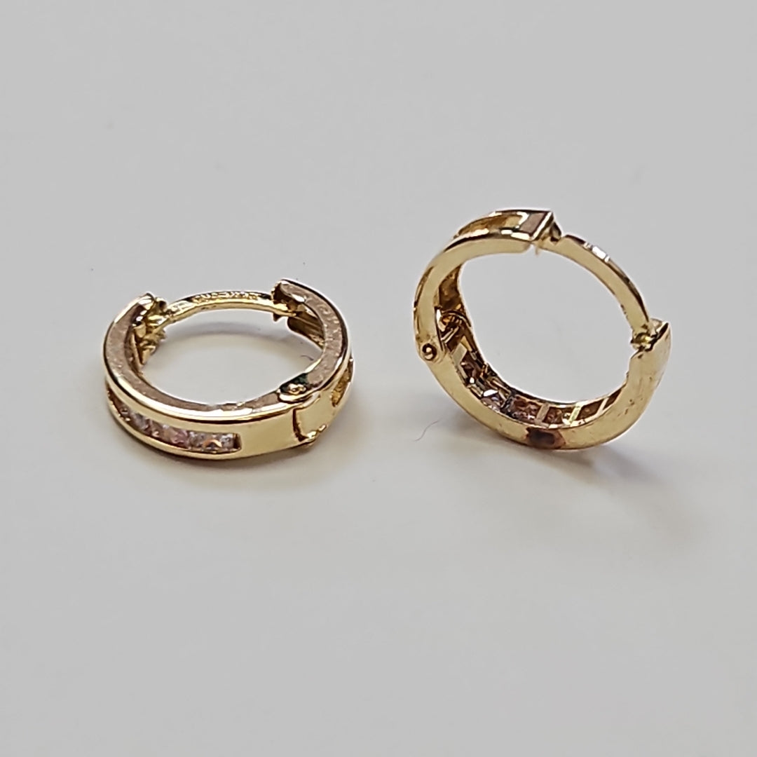 ARRACADAS PAR ORO 14 K 0.8 GRMS (SEMINUEVO)