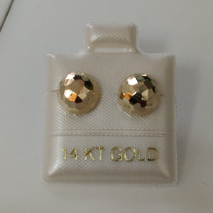 BROQUELES ORO 14K 1.2 (NUEVO)