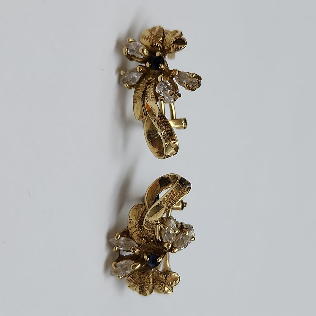 ARETES PAR ORO 14 K 3.7 GRMS (SEMINUEVO)