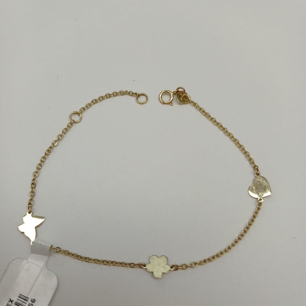 PULSERA ESPECIAL C FIGURAS 14K 18 CM 1.7 GR (NUEVO)