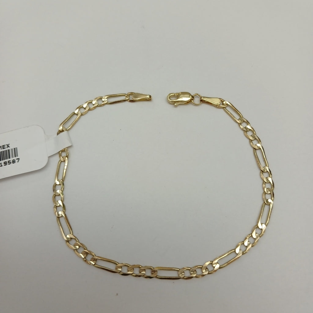 PULSERA TEJIDO 3X1 14K 18 CM 2.7 GR (NUEVO)