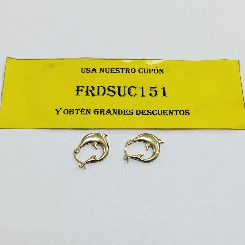 ARRACADAS PAR ORO 14 K 1.7 GRMS (SEMINUEVO)