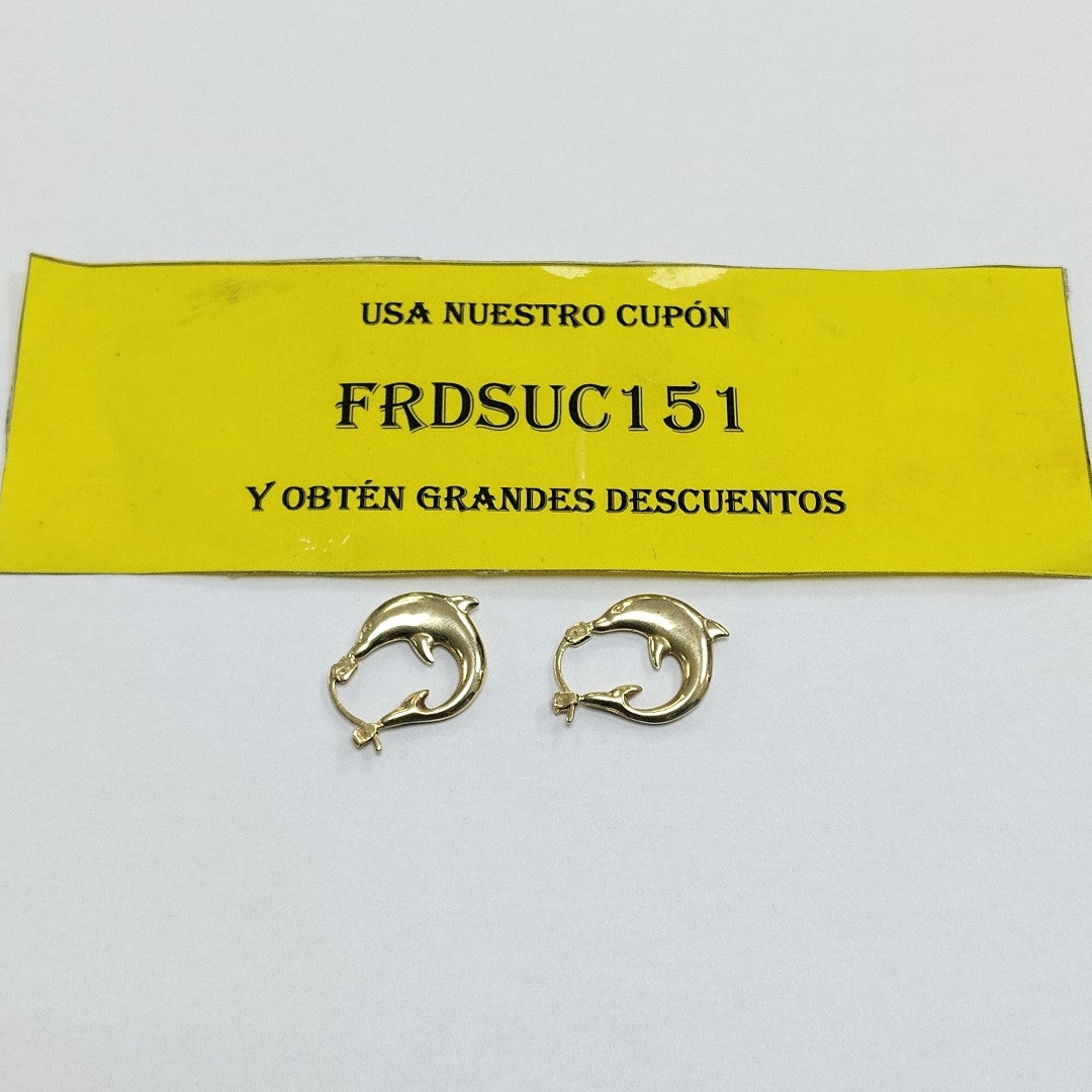 ARRACADAS PAR ORO 14 K 1.7 GRMS (SEMINUEVO)