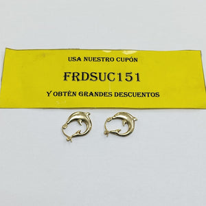 ARRACADAS PAR ORO 14 K 1.7 GRMS (SEMINUEVO)