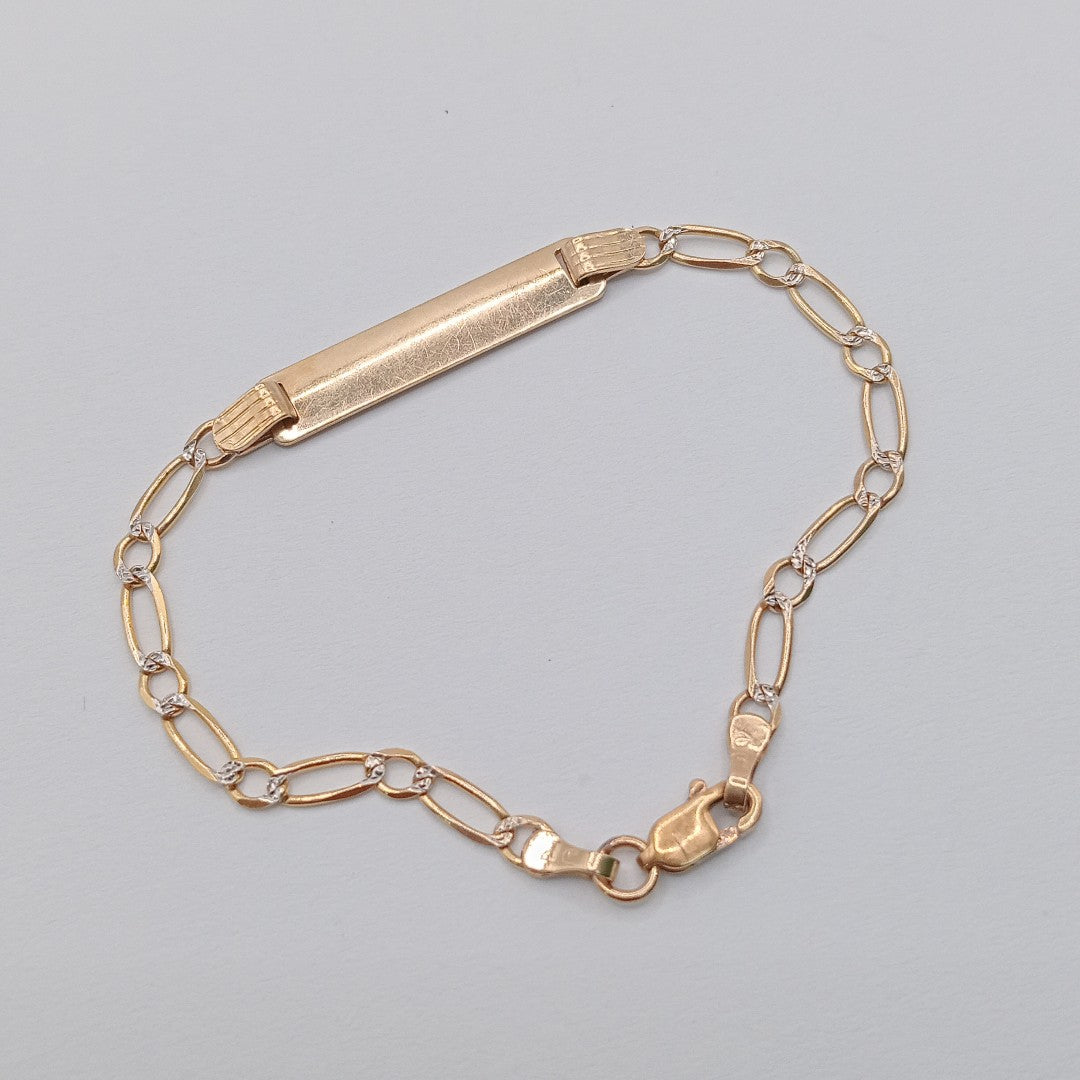 ESCLAVA ORO, RODIADO 14 K 2.9 GRMS (SEMINUEVO)