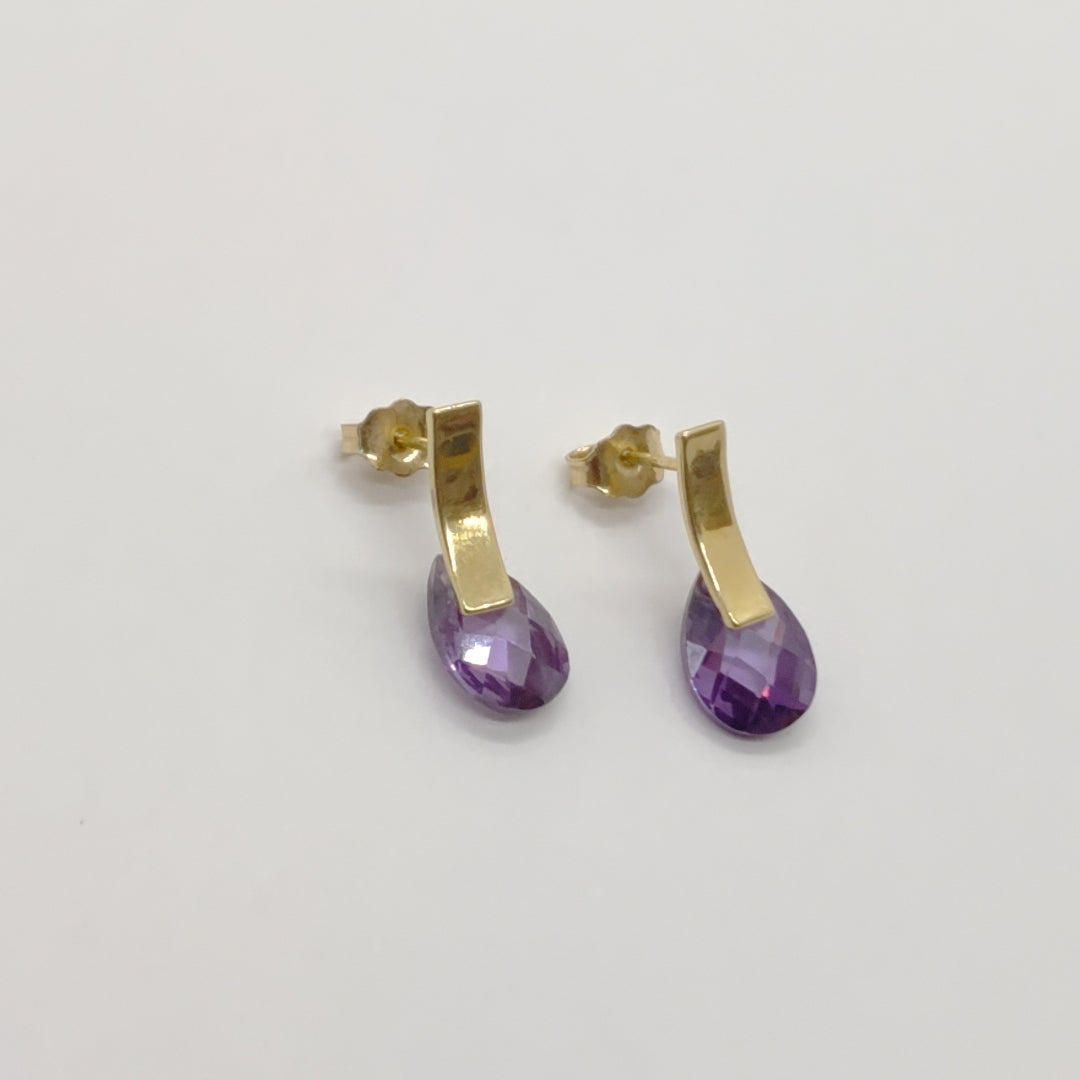 ARETES PAR ORO 14 K 2 GRMS (SEMINUEVO)