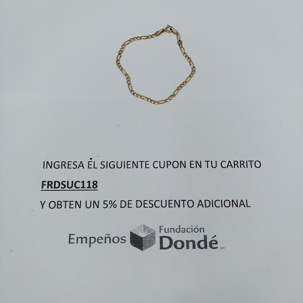 PULSERA ORO 14 K 1.7 GRMS (SEMINUEVO)