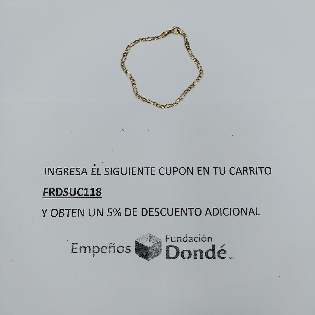 PULSERA ORO 14 K 1.7 GRMS (SEMINUEVO)