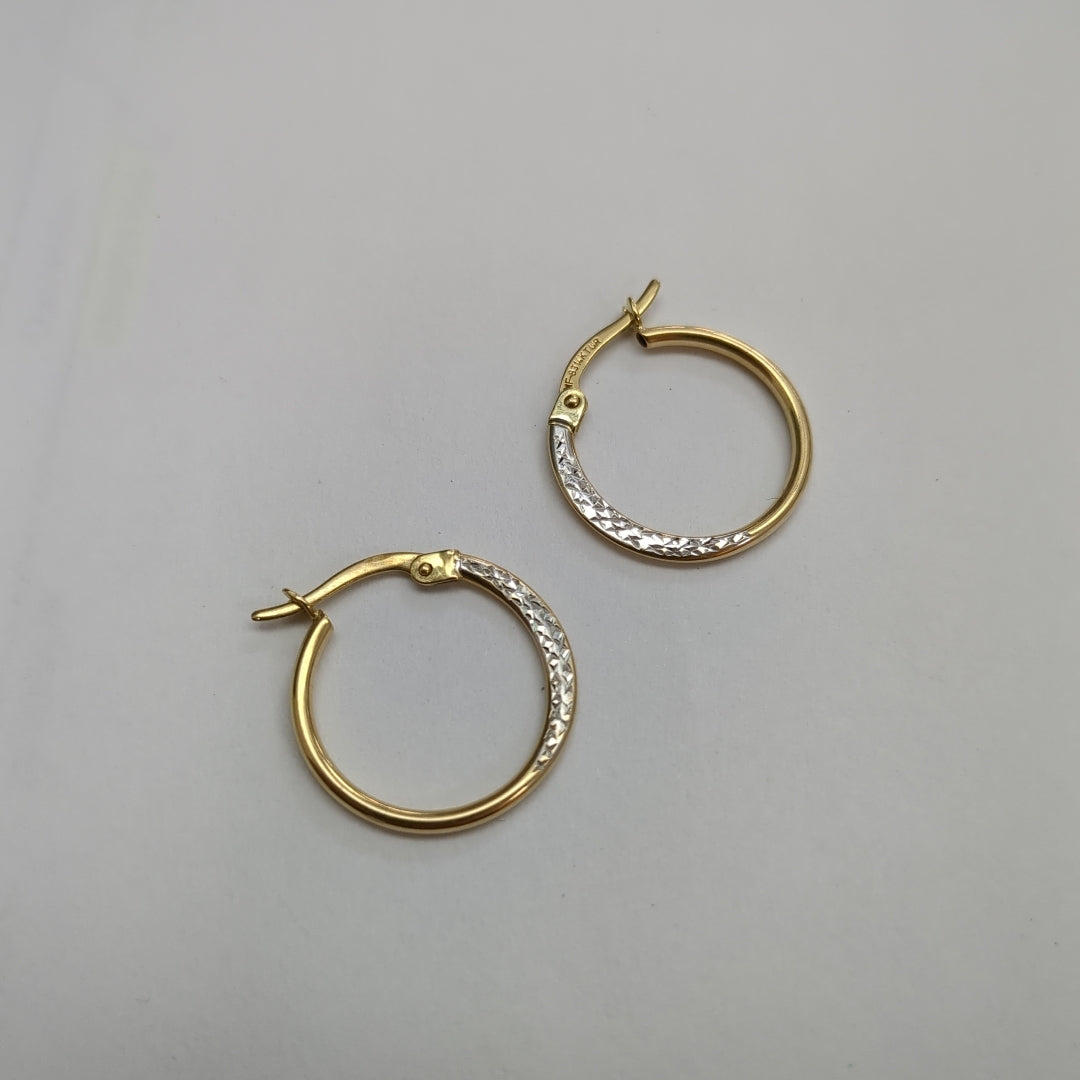 ARRACADAS PAR ORO 14 K 1.1 GRMS (SEMINUEVO)