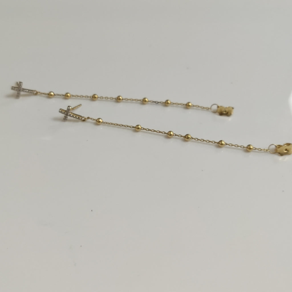 BROQUELES PAR ORO 14 K 2,20 GRMS (SEMINUEVO)