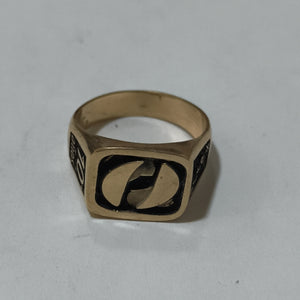 ANILLO CONMEMORATIVO ORO 10 K 11.8 GRMS (SEMINUEVO)