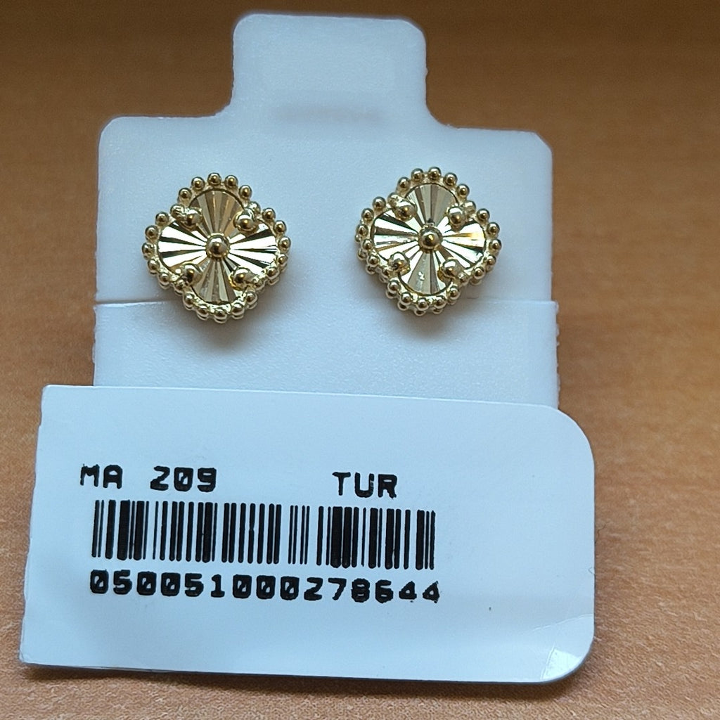 BROQUELES ORO 14K 1.5 (NUEVO)