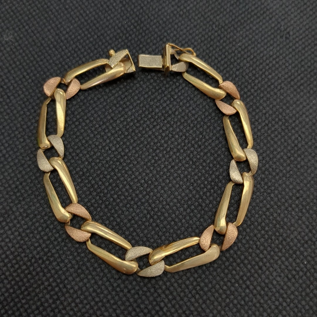 PULSERA ORO COMBINADO 14 K 9,90 GRMS (SEMINUEVO)