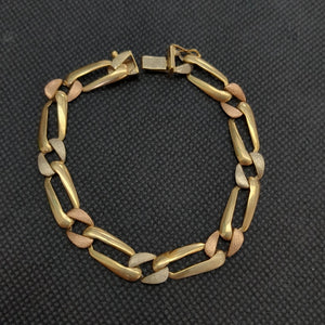 PULSERA ORO COMBINADO 14 K 9,90 GRMS (SEMINUEVO)