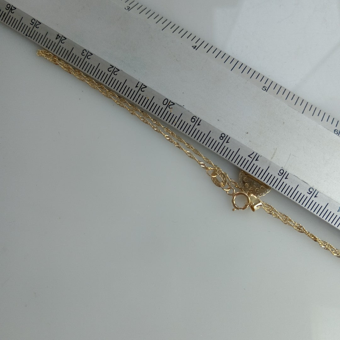 CADENA, DIJE ORO 10 K 1.7 GRMS (SEMINUEVO)