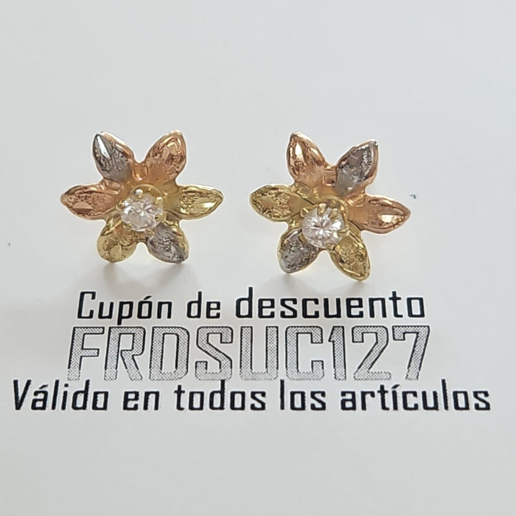 BROQUELES PAR ORO 14 K 1.1 GRMS (SEMINUEVO)
