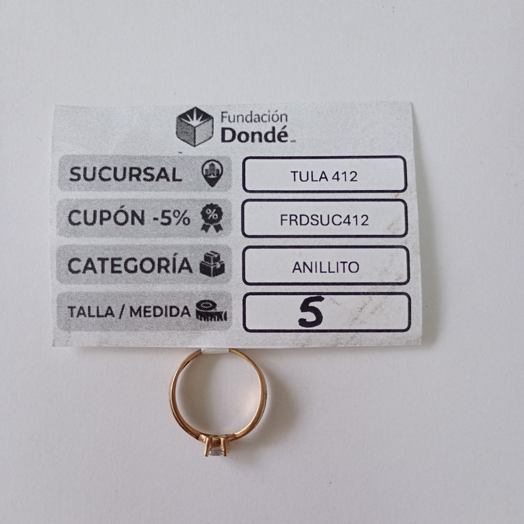 ANILLO ORO 10 K 1,50 GRMS (SEMINUEVO)