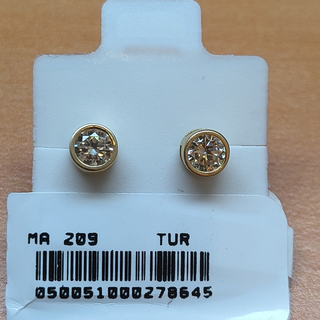BROQUELES ORO 14K 1.2 (NUEVO)