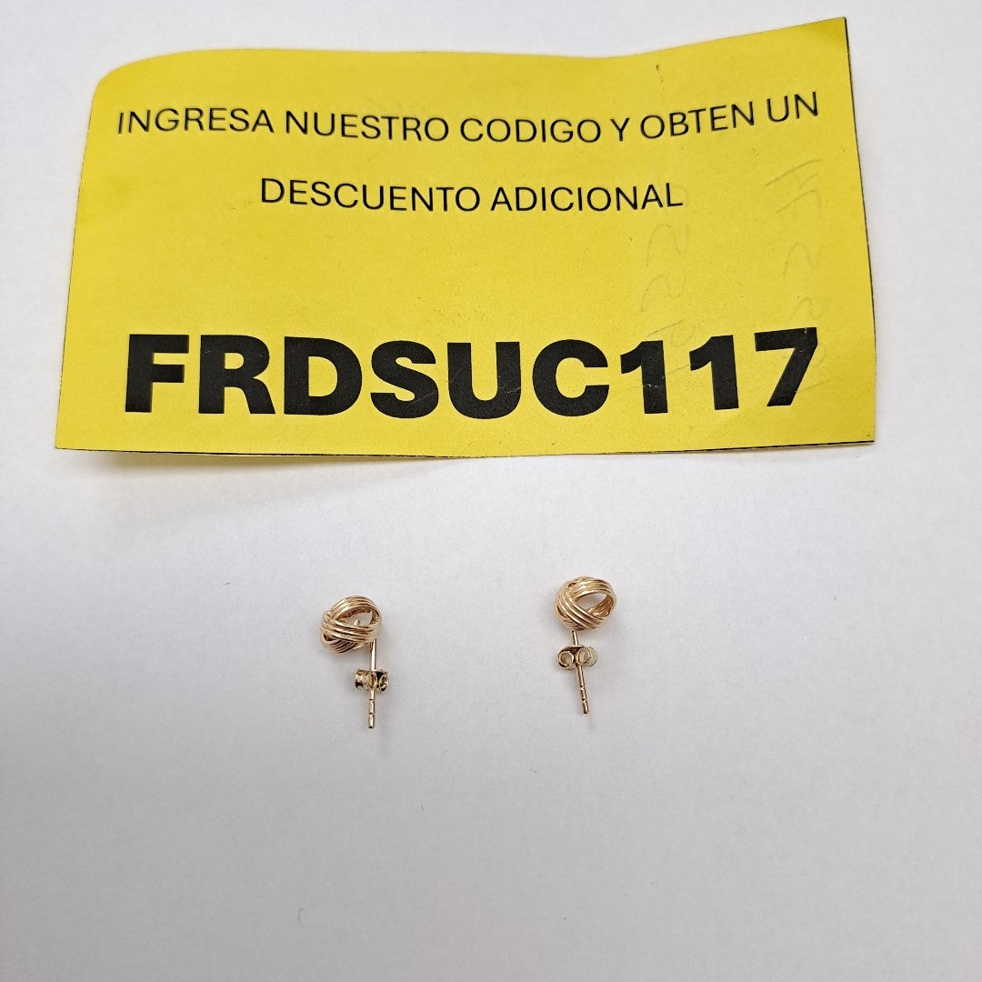 BROQUELES ORO 14K 1.9 (NUEVO)