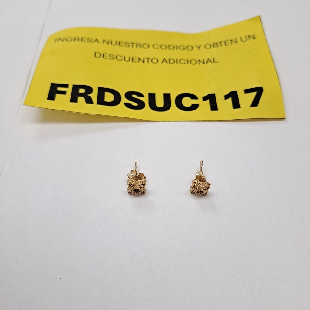 BROQUELES ORO 14K 1.5 (NUEVO)