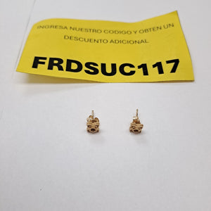 BROQUELES ORO 14K 1.5 (NUEVO)