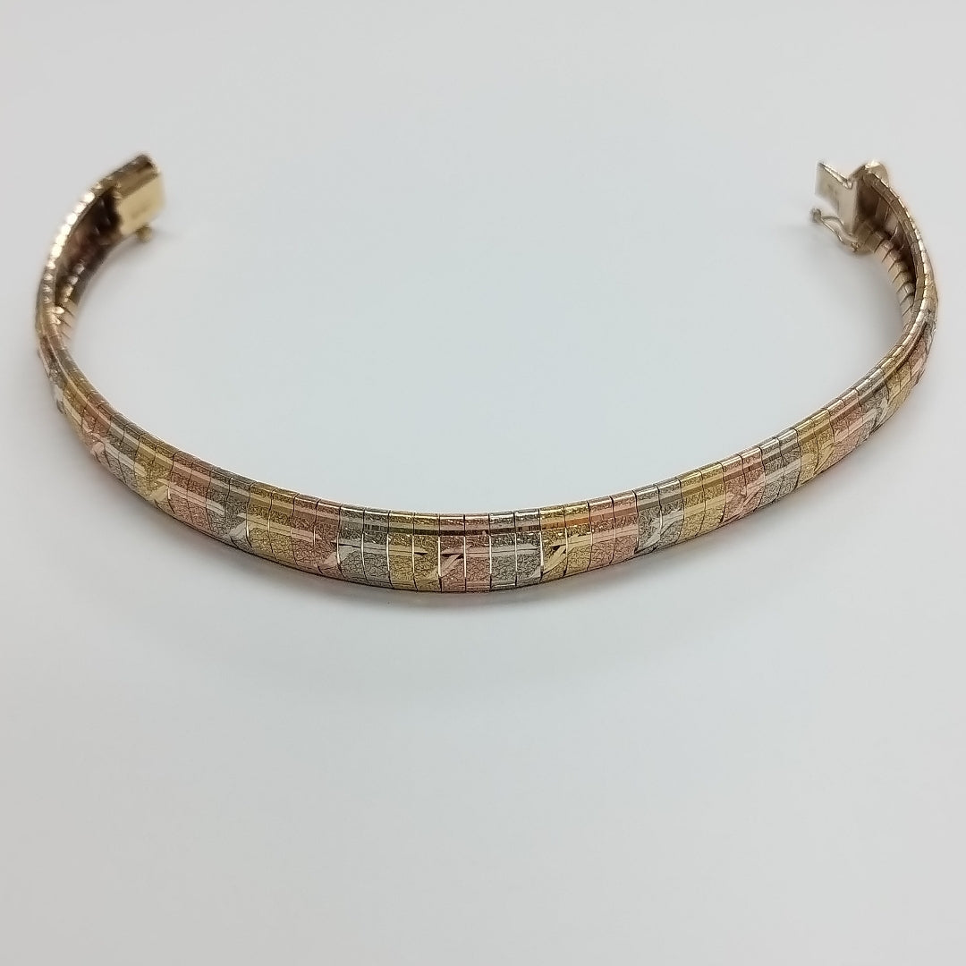 PULSERA ORO, RODIADO 14 K 15.3 GRMS (SEMINUEVO)