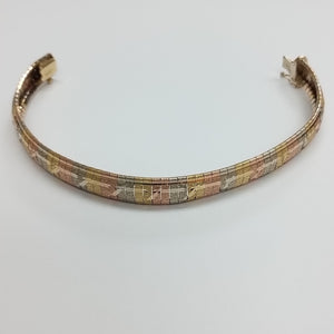 PULSERA ORO, RODIADO 14 K 15.3 GRMS (SEMINUEVO)