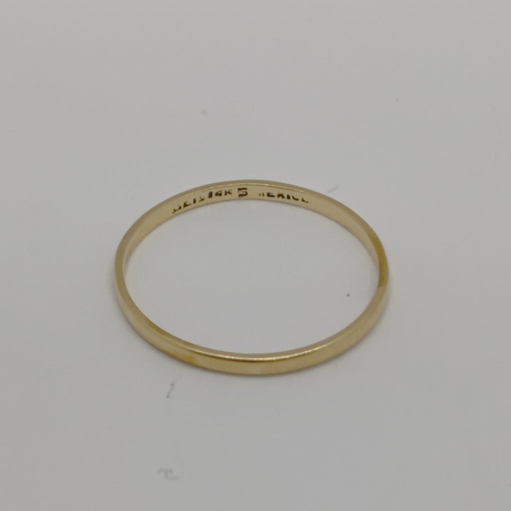 ARGOLLA ORO 14 K 0.8 GRMS (SEMINUEVO)