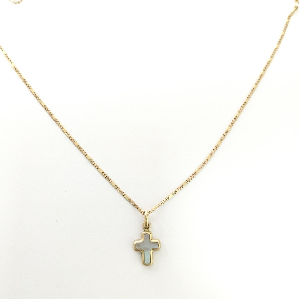CADENA, CRUZ ORO 14 K 2.2 GRMS (SEMINUEVO)