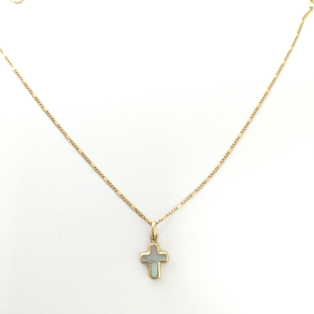 CADENA, CRUZ ORO 14 K 2.2 GRMS (SEMINUEVO)