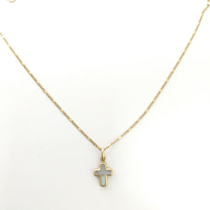 CADENA, CRUZ ORO 14 K 2.2 GRMS (SEMINUEVO)