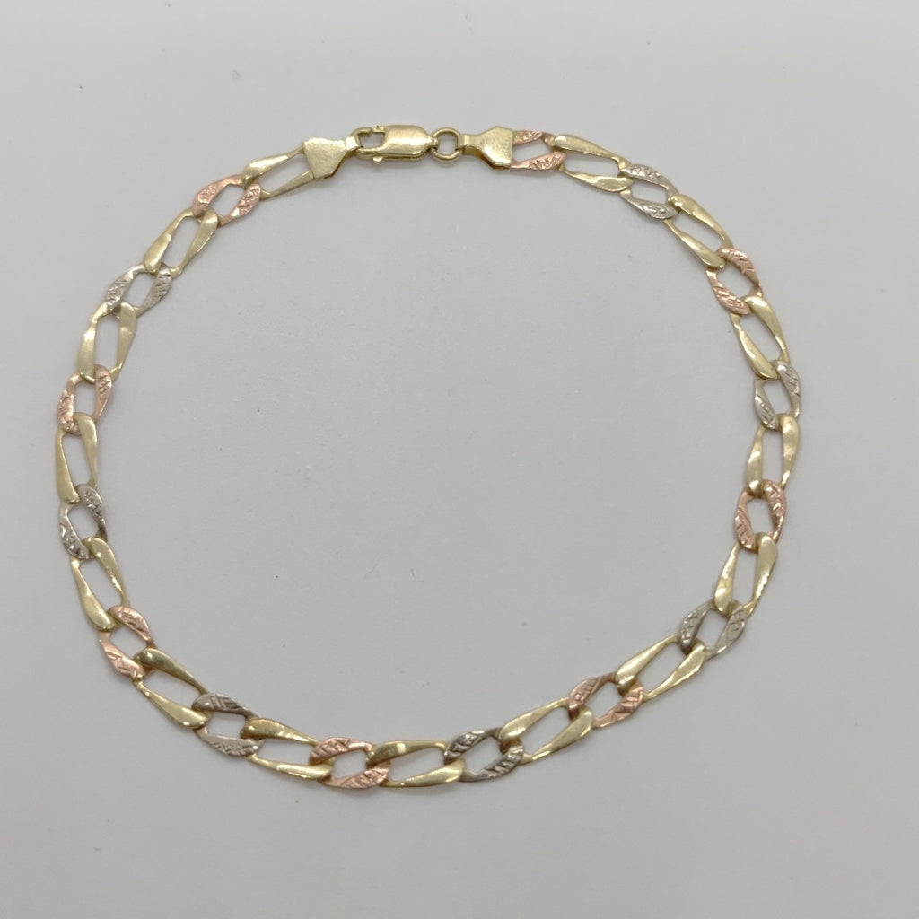 PULSERA ORO COMBINADO 10 K 2,60 GRMS (SEMINUEVO)