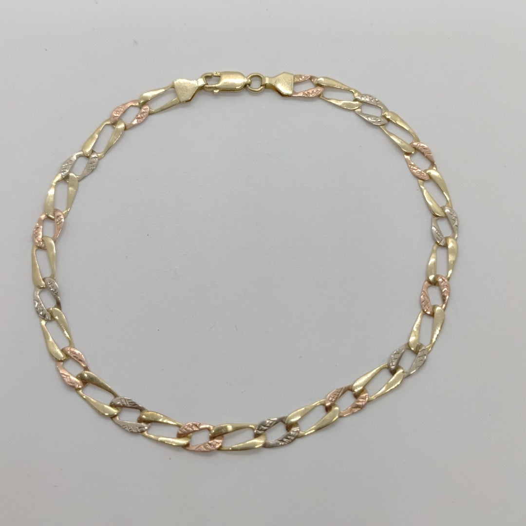 PULSERA ORO COMBINADO 10 K 2,60 GRMS (SEMINUEVO)