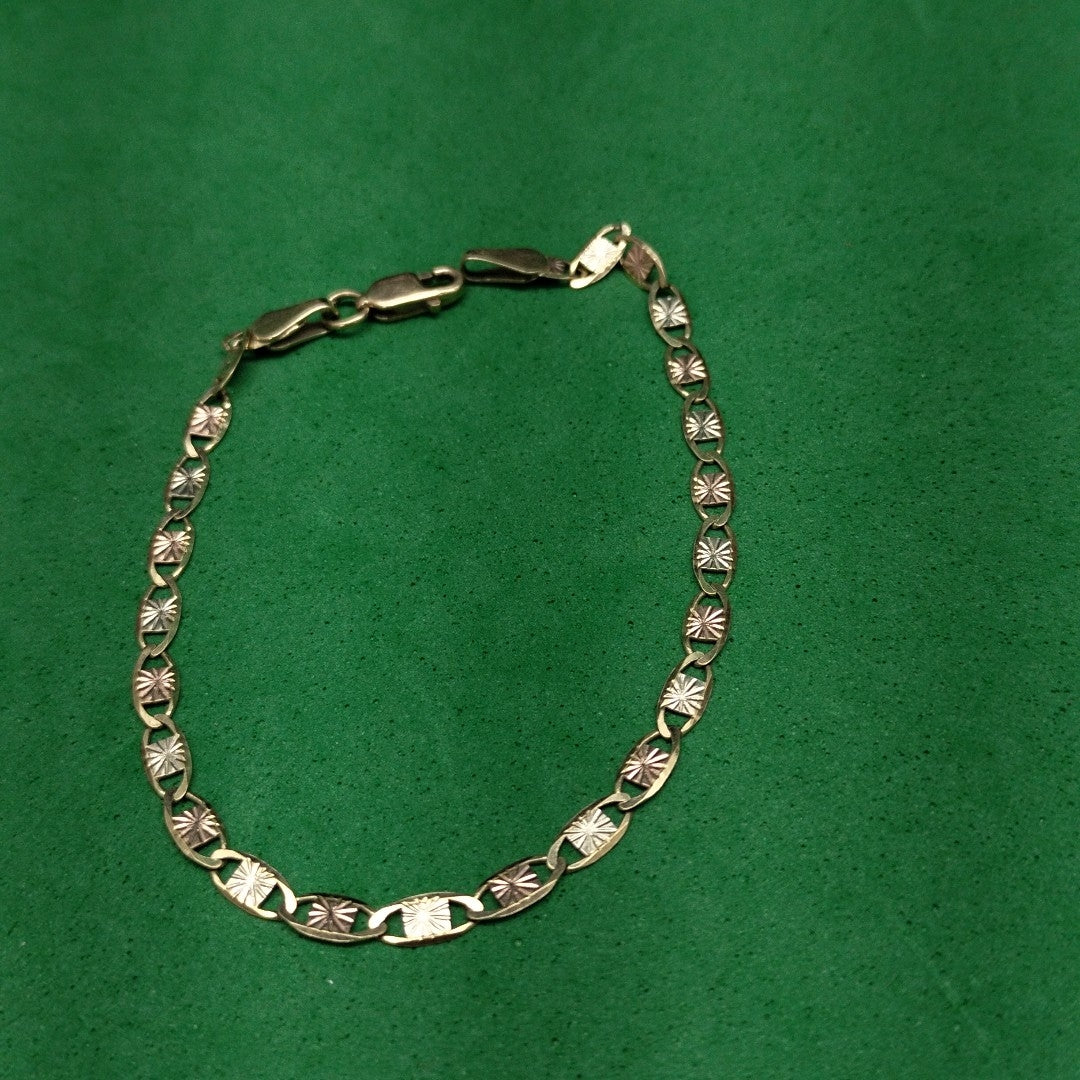 PULSERA ORO COMBINADO 10 K 2,50 GRMS (SEMINUEVO)