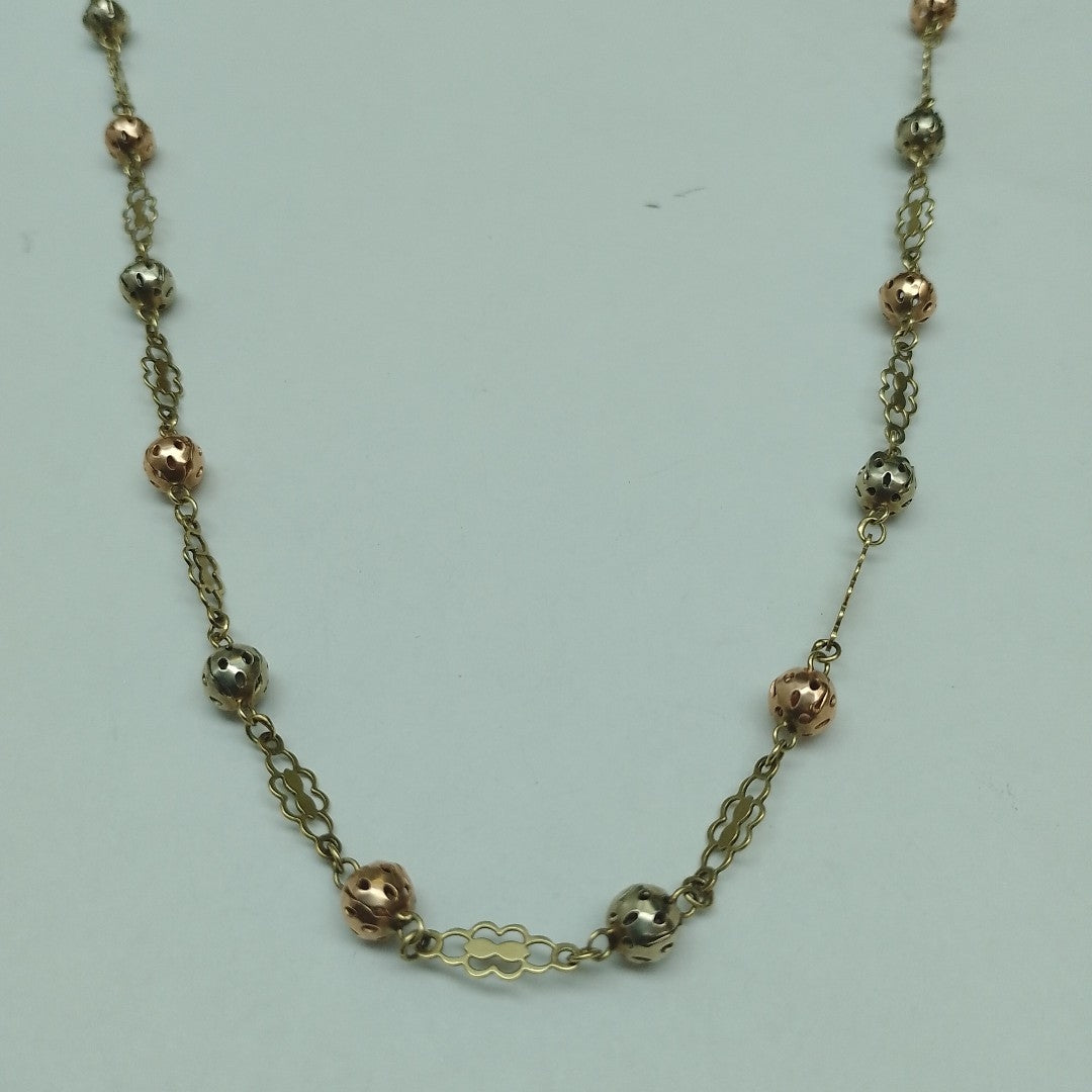 CADENA ORO, ORO COMBINADO 10 K 14.5 GRMS (SEMINUEVO)