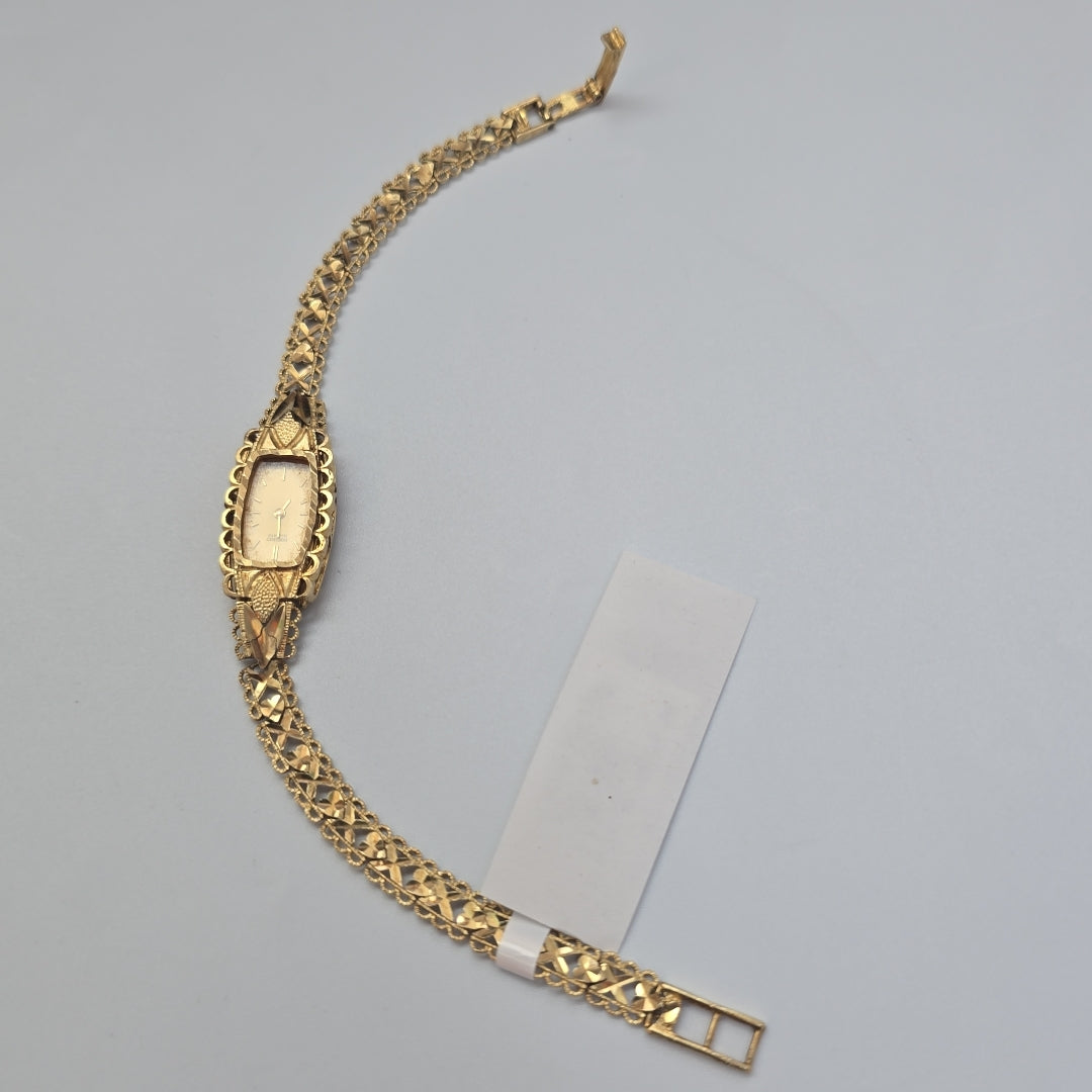 RELOJ CAJA ACERO PULSO ORO ORO 14 K 15.1 GRMS (SEMINUEVO)