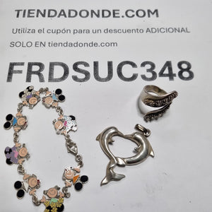 ANILLO, DIJE, PULSERA PLATA 29.2 GRMS (SEMINUEVO)