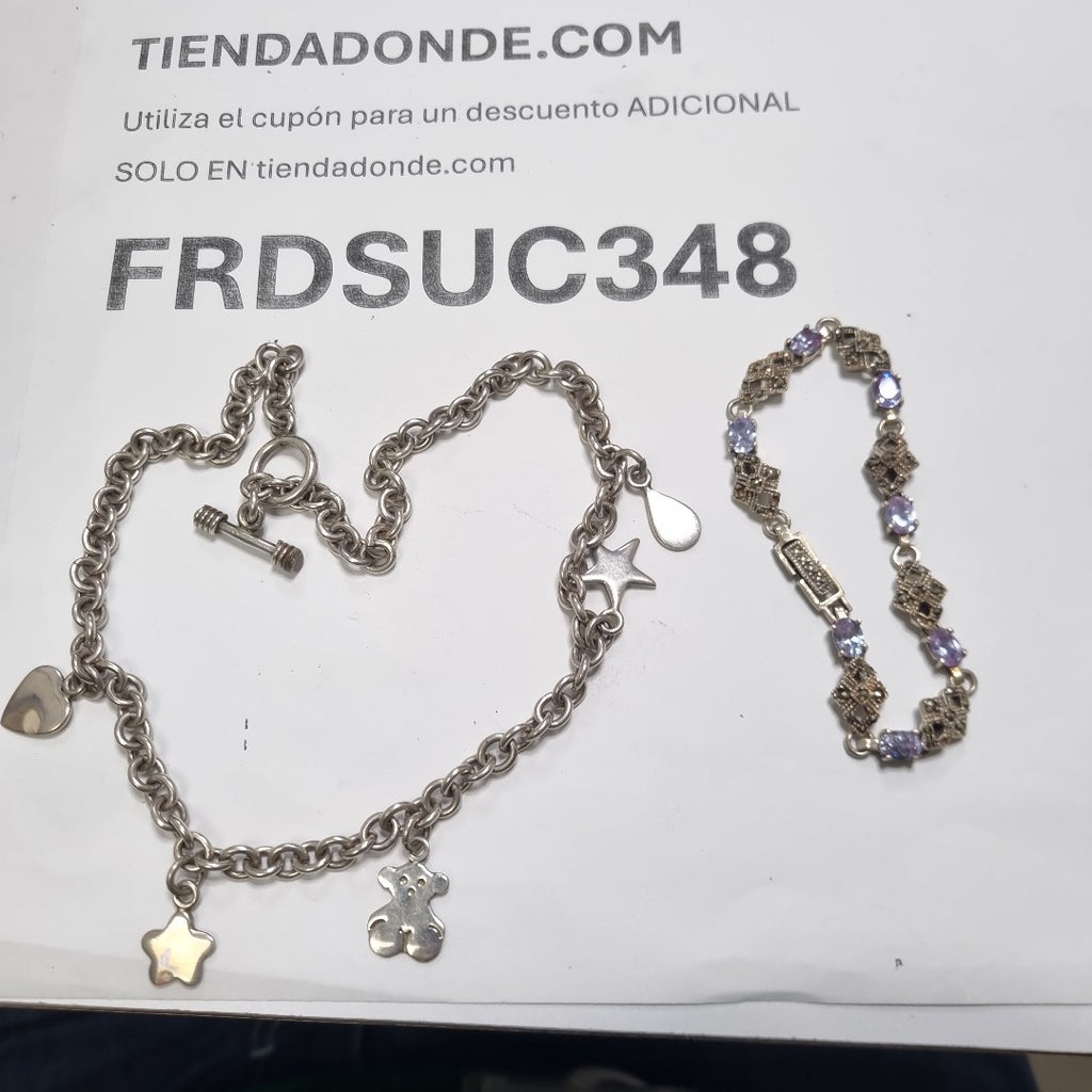 CADENA, PULSERA PLATA 59 GRMS (SEMINUEVO)