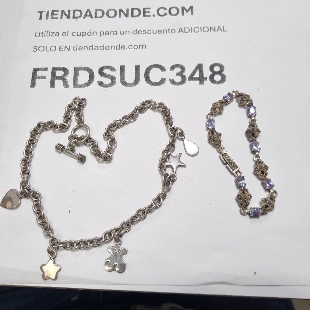 CADENA, PULSERA PLATA 59 GRMS (SEMINUEVO)