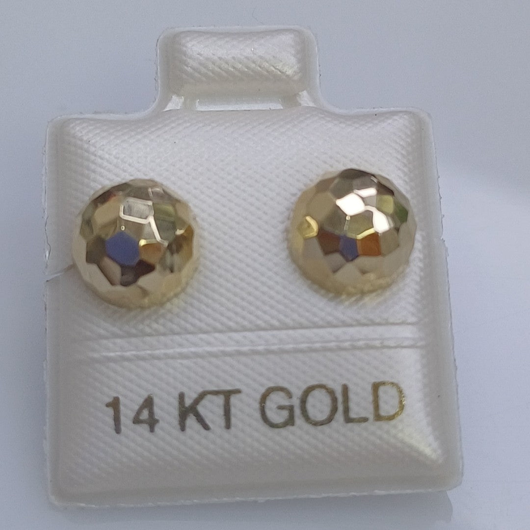 BROQUELES ORO 14K 1.2 (NUEVO)