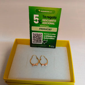 ARRACADAS PAR ORO 10 K 0.9 GRMS (SEMINUEVO)