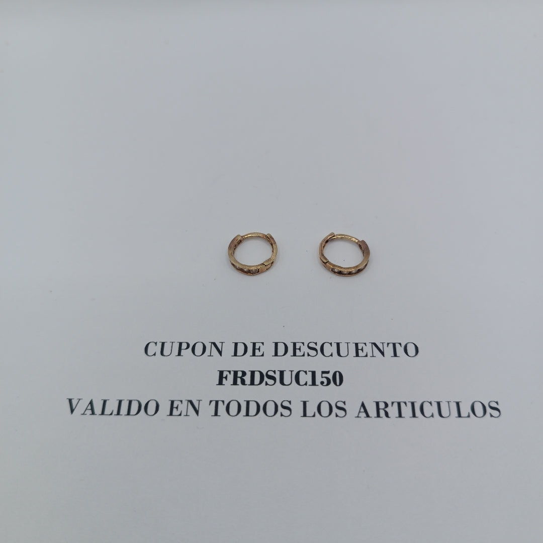 ARETES PAR ORO 10 K 1.1 GRMS (SEMINUEVO)