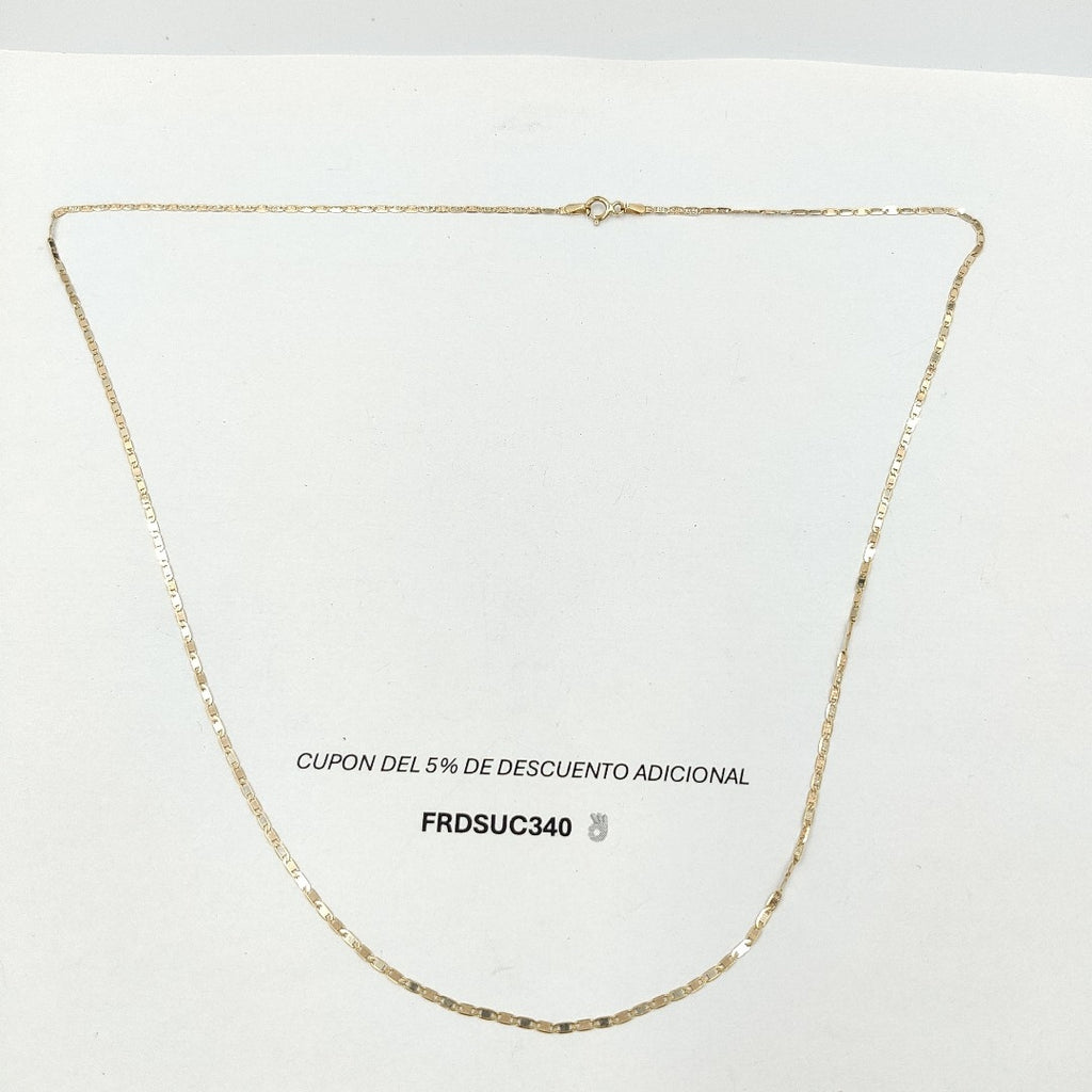 CADENA ORO,ORO COMBINADO 14 K 2,50 GRMS (SEMINUEVO)