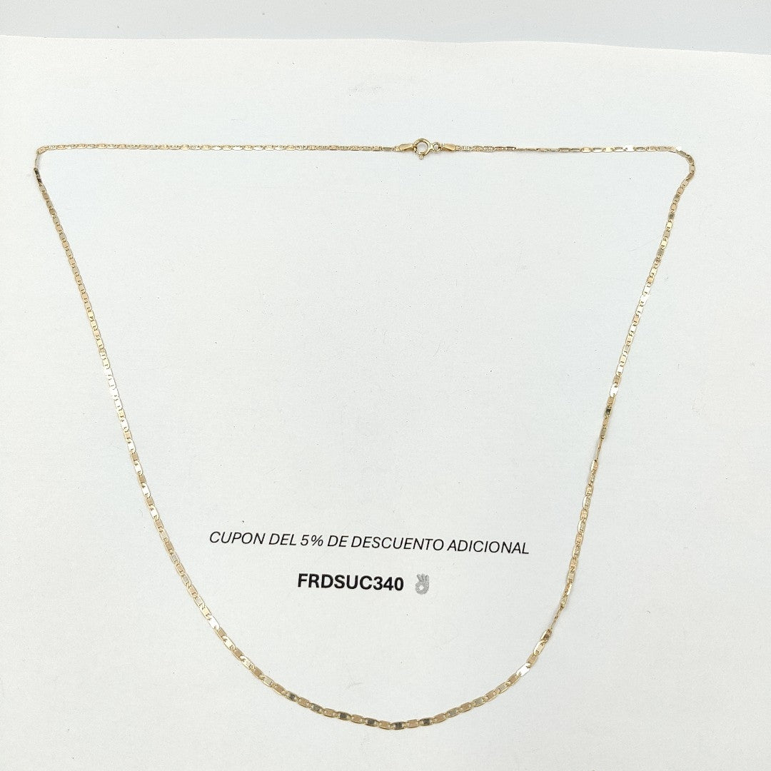 CADENA ORO,ORO COMBINADO 14 K 2,50 GRMS (SEMINUEVO)