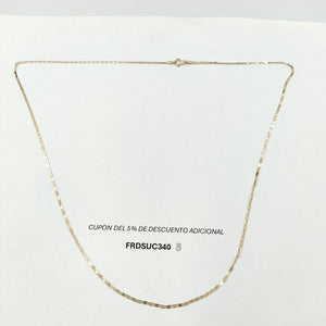 CADENA ORO,ORO COMBINADO 14 K 2,50 GRMS (SEMINUEVO)