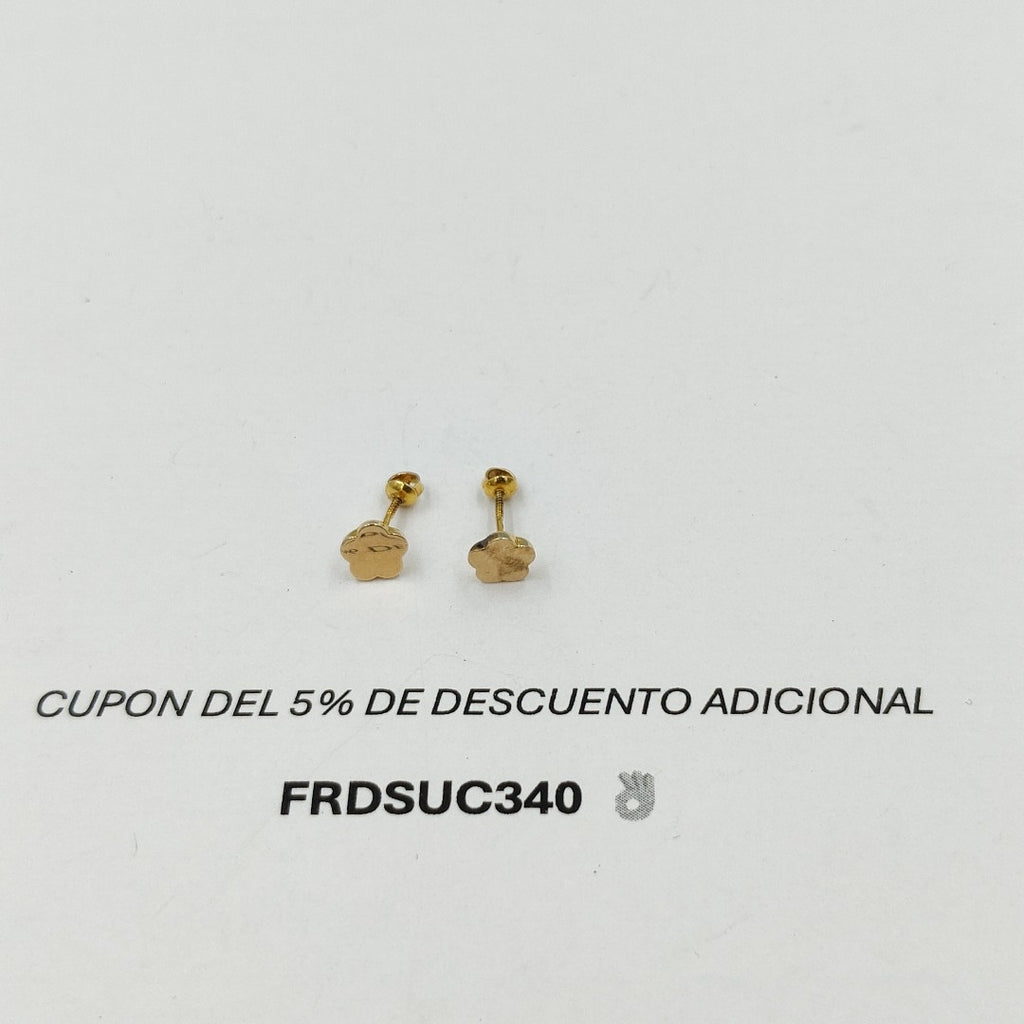 BROQUELES PAR ORO 14 K 0,50 GRMS (SEMINUEVO)